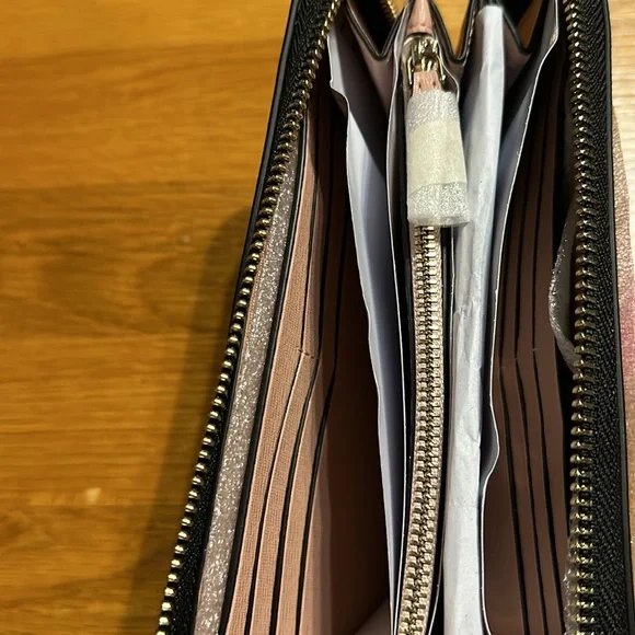 Kate Spade - Leather Zip Wallet - Spencer Saffiano - Black - New - Picture 7 of 9